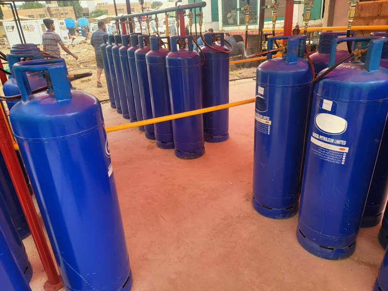 Engineering team visiting an LPG installation