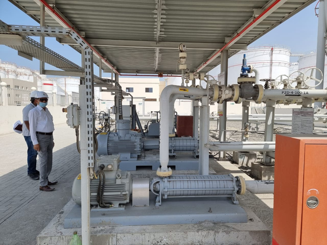 Engineering team at a storage facility